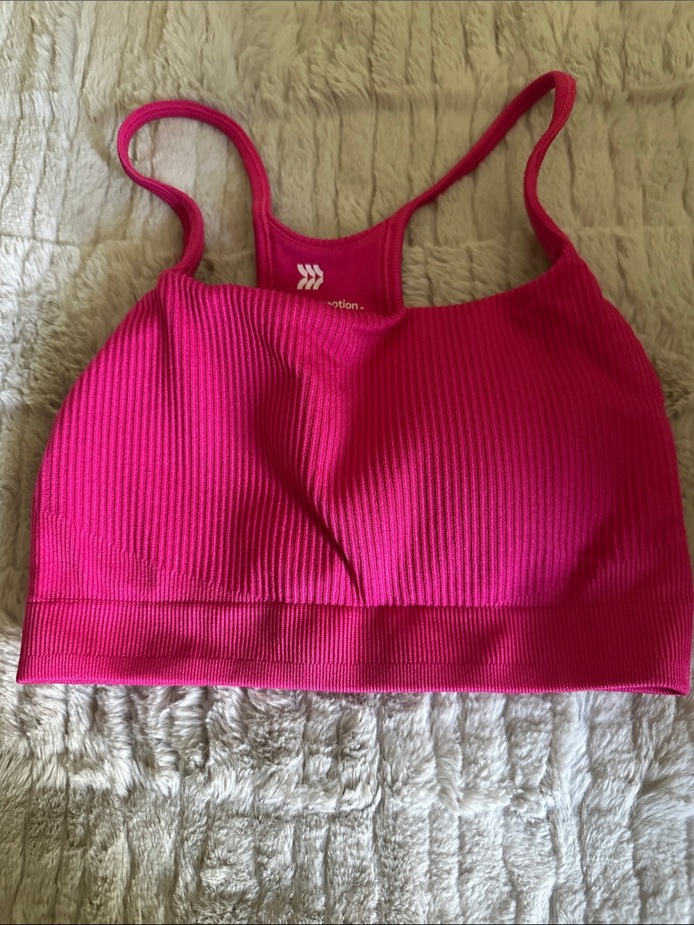 Target pink Ribbed Crop Tank